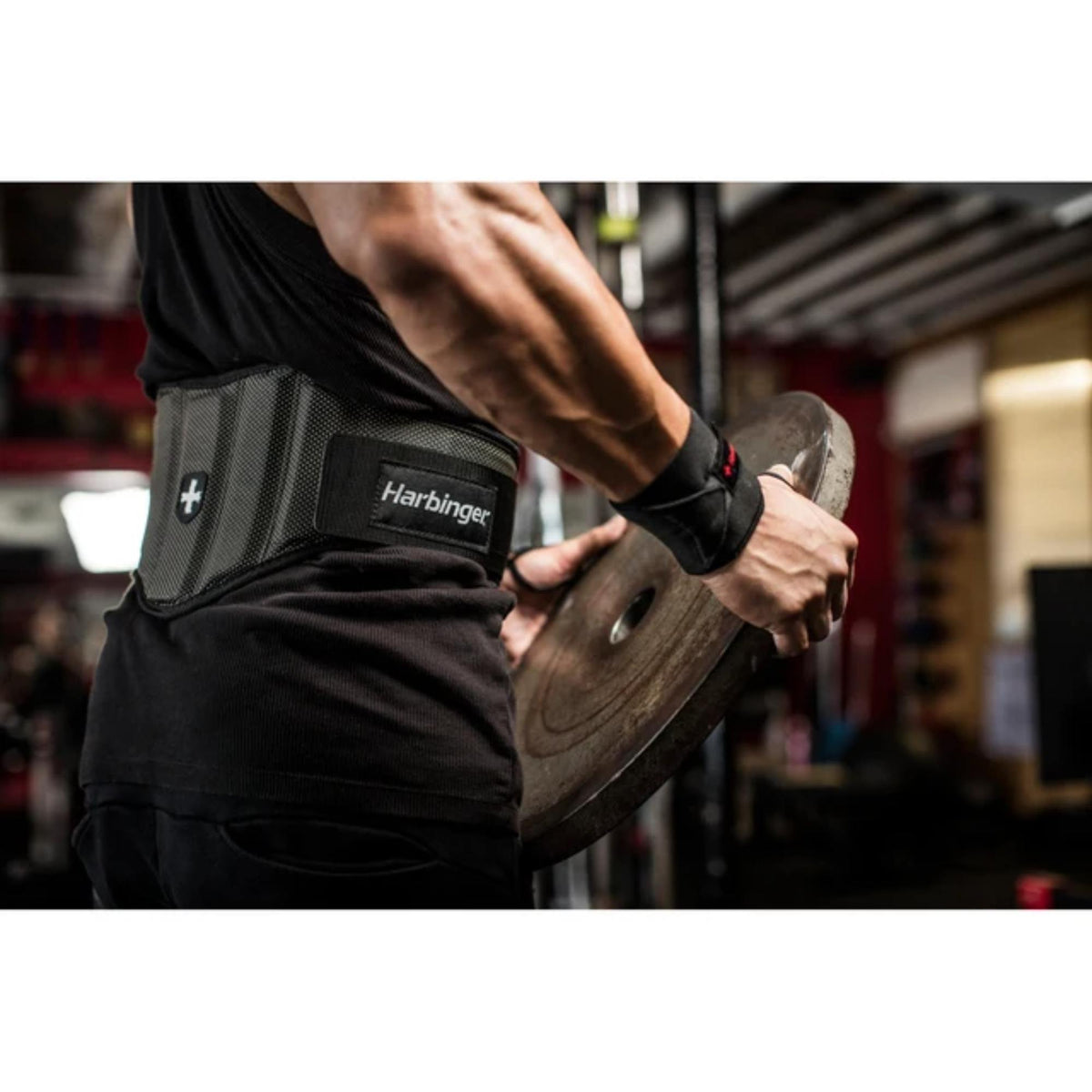 Harbinger 7.5" Firm Fit Contoured Lifting Belt Black